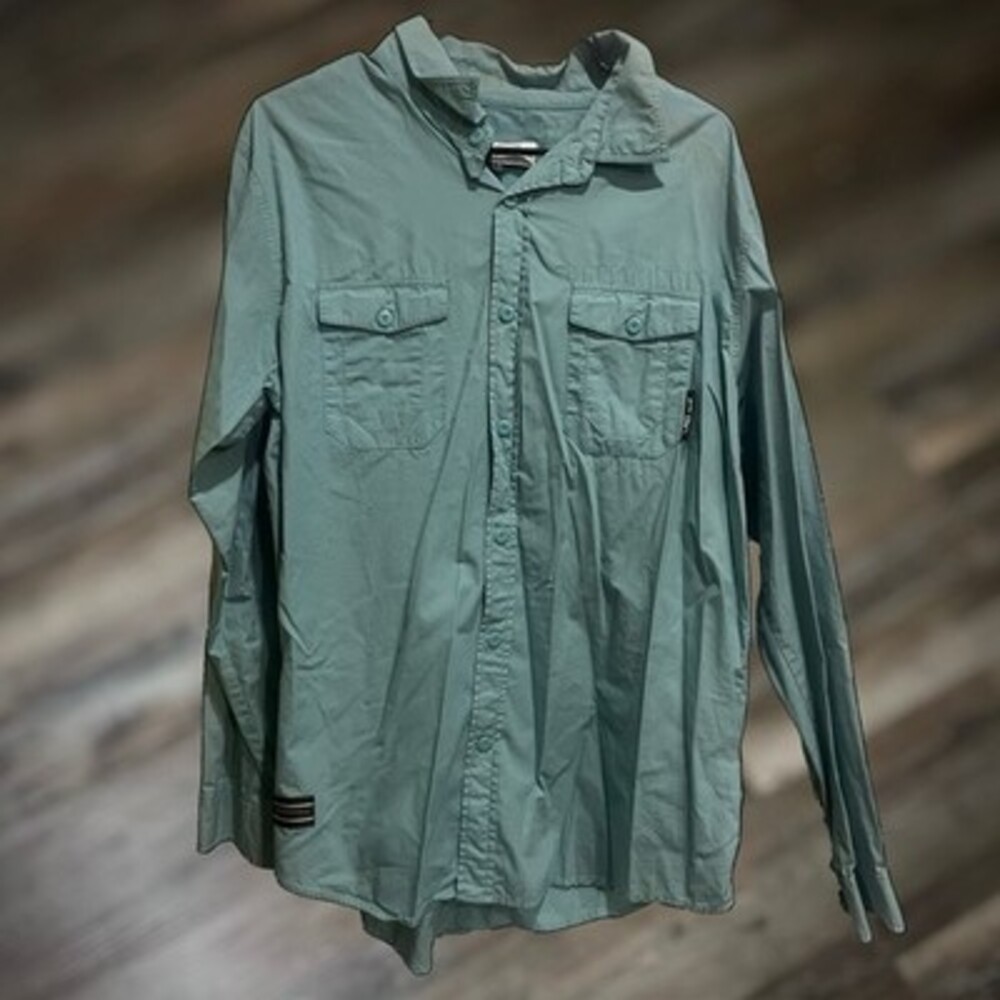 LRG Lifted Research Group Men's XL ButtonUp Long Sleeve Dress Shirt Vintage/Rare